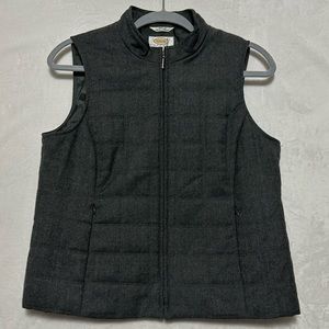 Talbots Petite Women’s Wool Gray Vest Size 8P